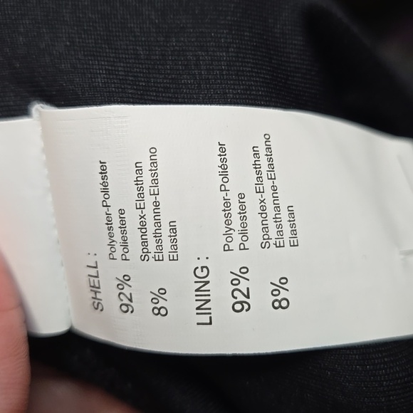 Cupshe Size L Black Ribbed Rouched Tankini Top - Picture 6 of 8